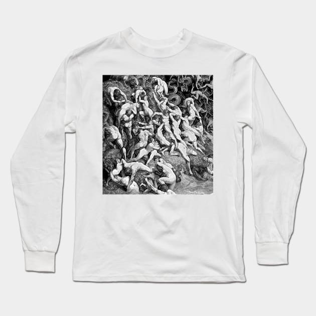 Last Judgment Affliction for the Wicked Long Sleeve T-Shirt by Marccelus